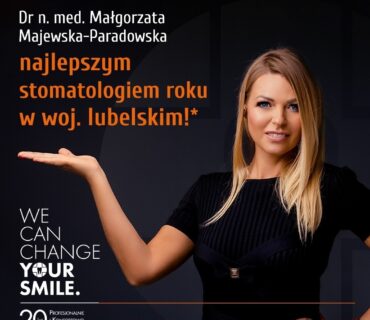 Dr n.med. Małgorzata Majewska-Paradowska wybrana najlepszym stomatologiem w woj. lubelskim