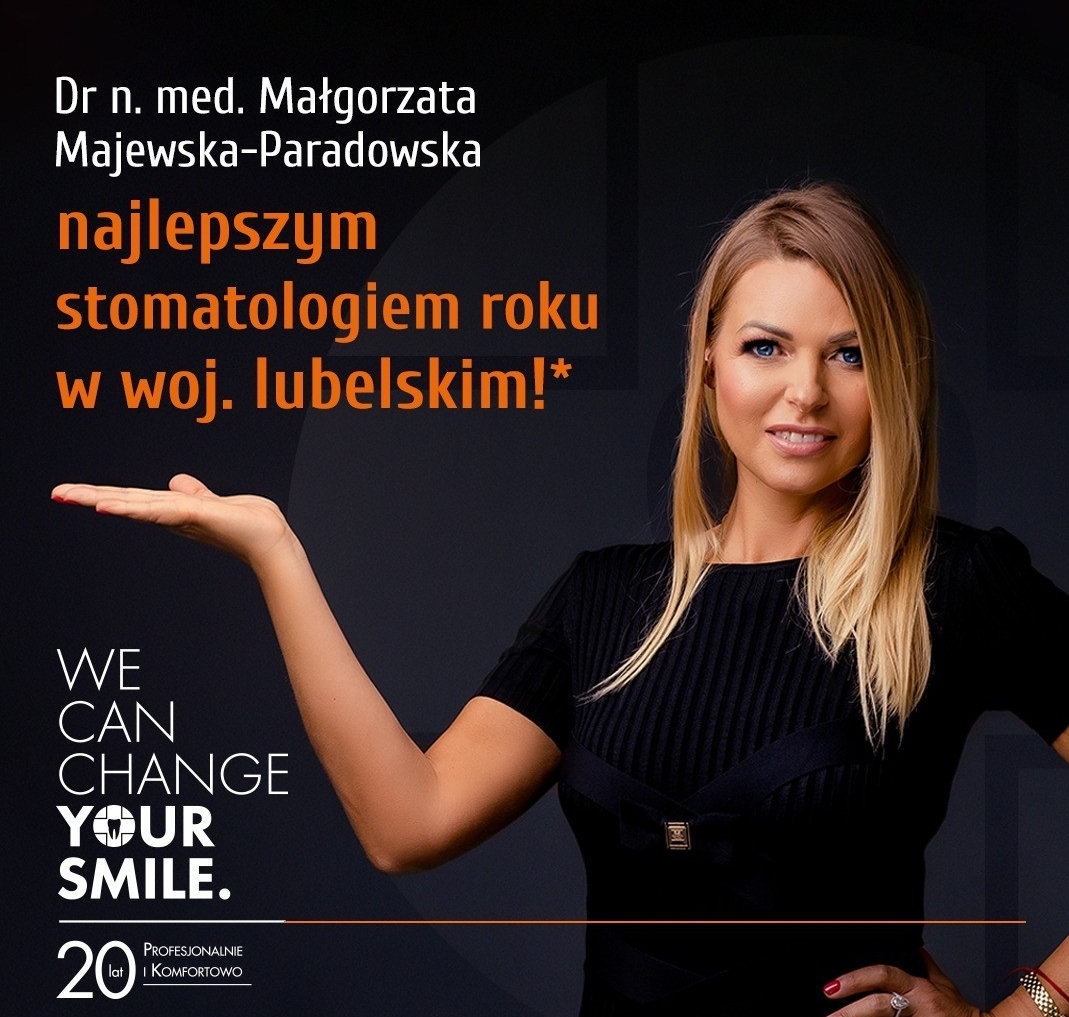 Dr n.med. Małgorzata Majewska-Paradowska wybrana najlepszym stomatologiem w woj. lubelskim